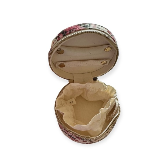 Sézane Jewelry Case Vintage Flower Print Organic Cotton - Picture 7 of 8